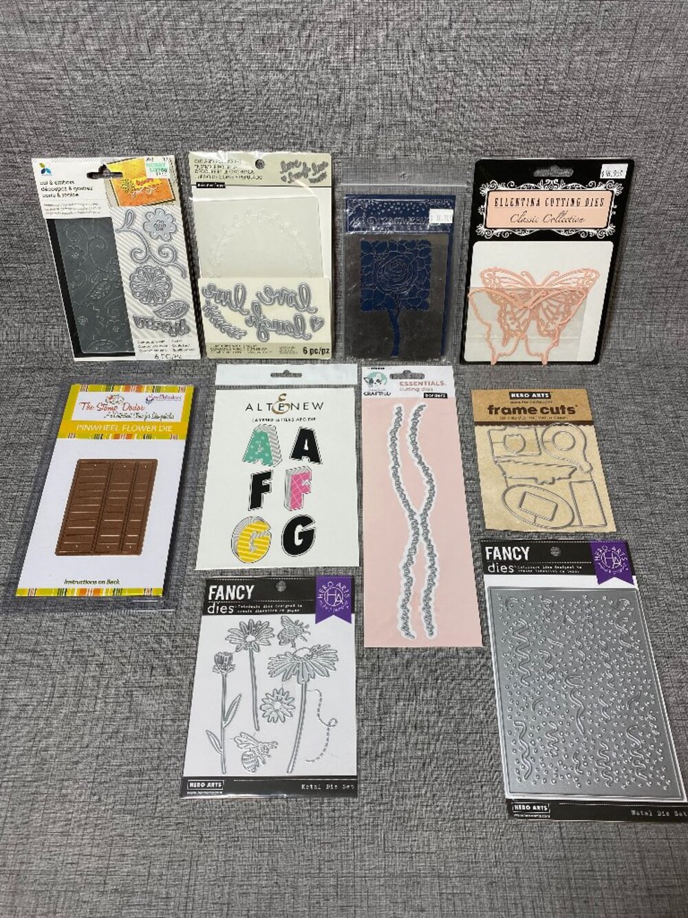 New Old Stock Quality Craft Bundle With Dies 10pc Mixed Lot
